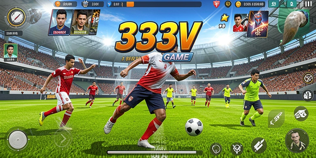 Tampilan utama gameplay <strong>333V</strong> yang menampilkan aksi olahraga yang seru.