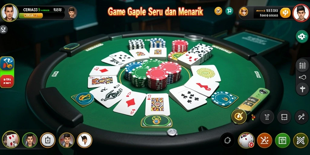 Tangkapan layar gameplay Gaple CERIA33 yang seru dan menyenangkan.