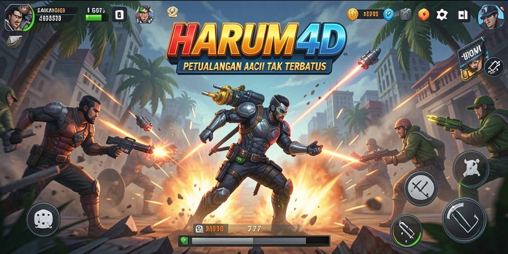 Tampilan seru gameplay HARUM4D dalam aksi cepat.