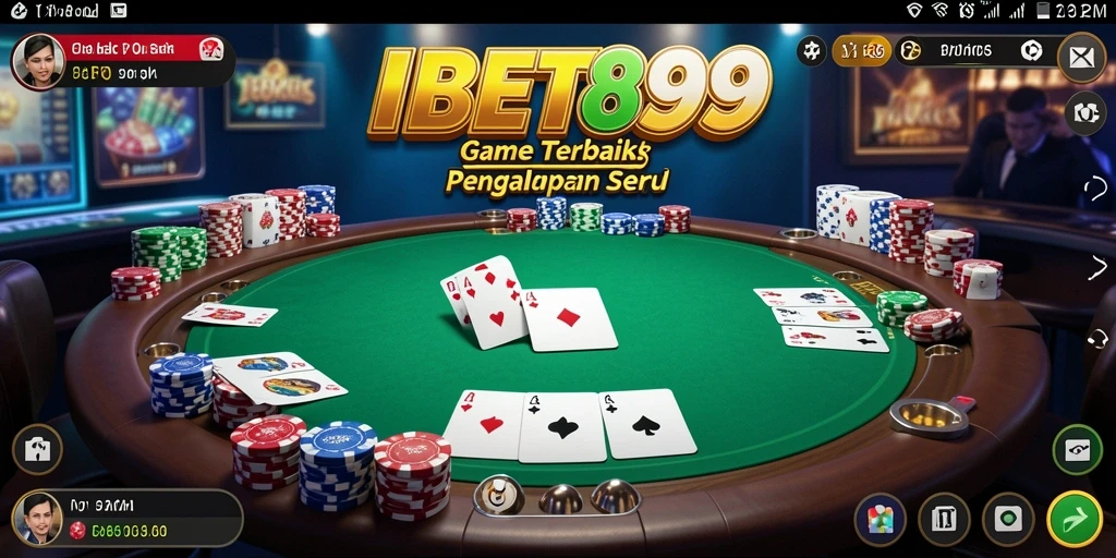 Tampilan menarik gameplay poker di IBET899.