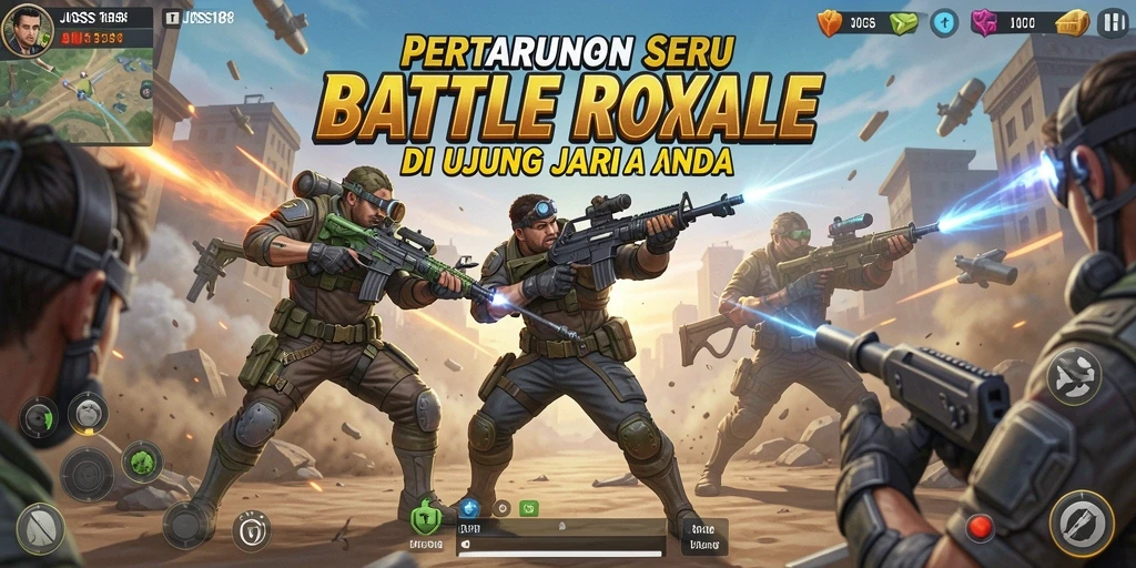 Gameplay Battle Royale JOSS188 yang intens dan seru.