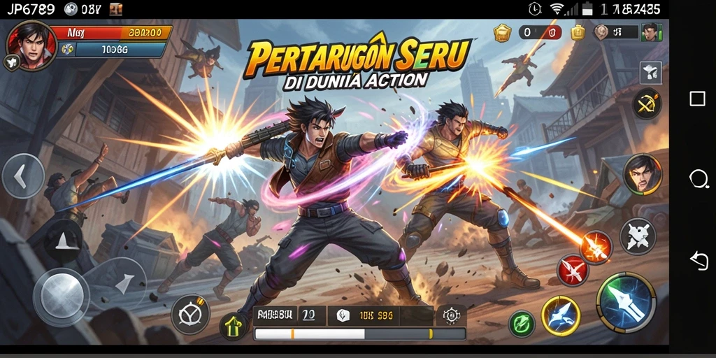 Screenshot gameplay JP6789 menampilkan pertarungan epik yang seru.