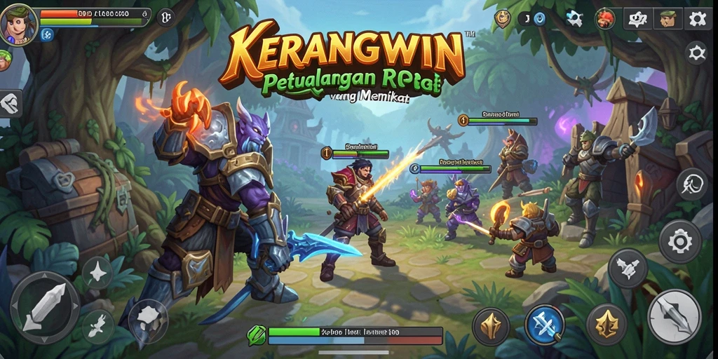 Tangkap momen epik dalam gameplay RPG KERANGWIN.
