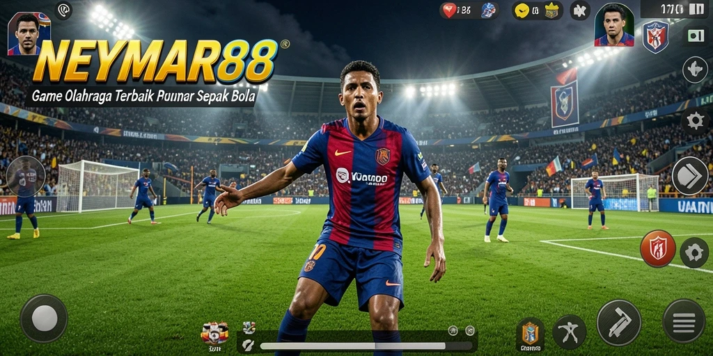 Tampilkan gameplay seru dalam NEYMAR88 yang penuh aksi sepak bola.
