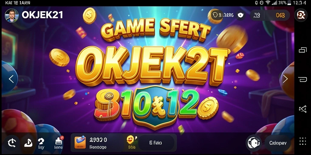 Tampilan gameplay menarik dari OKJEK21 yang penuh dengan fitur slot.