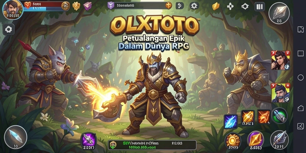 Screenshot gameplay OLXTOTO menampilkan aksi RPG yang mendebarkan.
