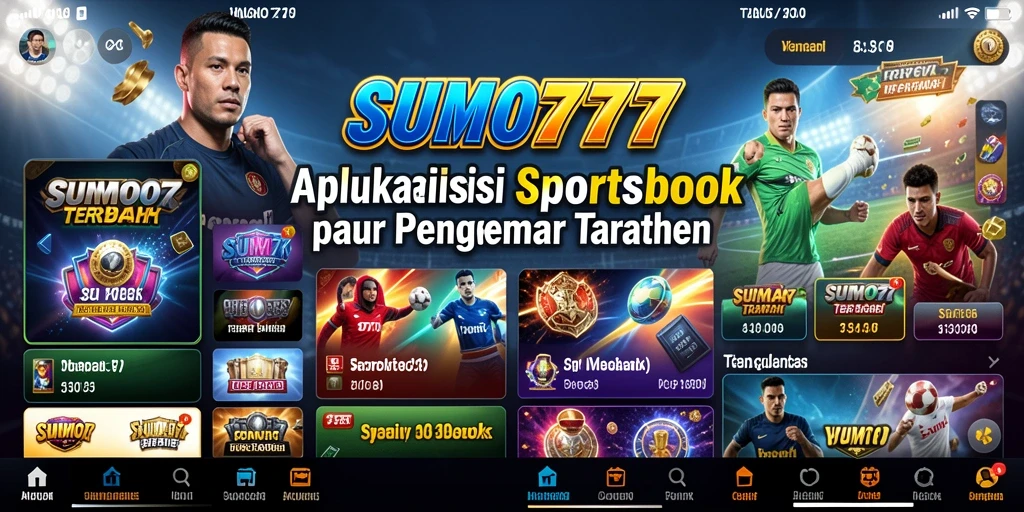 Tampilan menawan dari game Sportsbook SUMO777 dengan taruhan langsung.