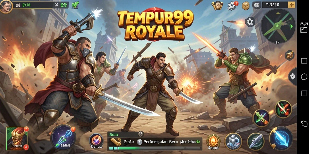Tampilkan aksi seru dalam gameplay Battle Royale TEMPUR99.