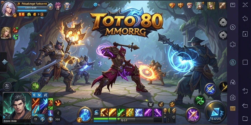 Screenshot utama TOTO80 menampilkan gameplay MMORPG yang seru dan mengasyikkan.